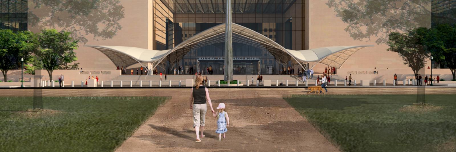 Artist Rendering Smithsonian's National Air and Space Museum